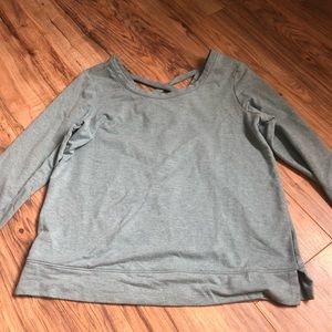 teal old navy long sleeve athletic top